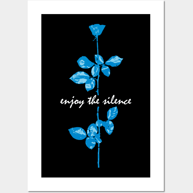 Enjoy The Silence - Blue Wall Art by GermanStreetwear